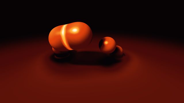 The desktop wallpaper of Molten Metaballs