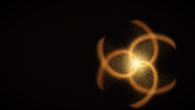The desktop wallpaper of Particle Swarm