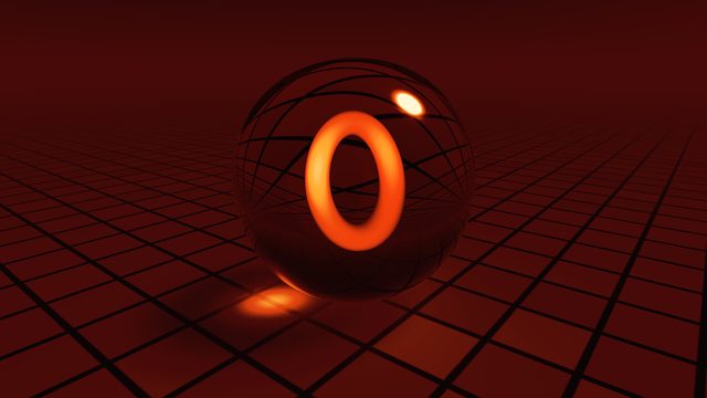The desktop wallpaper of Glass Orb