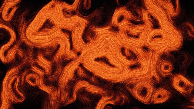 The desktop wallpaper of Curl-Noise Flow